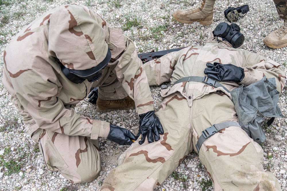 The Medical Test and Evaluation Activity test a redesigned medical auto-injector at Camp Bullis