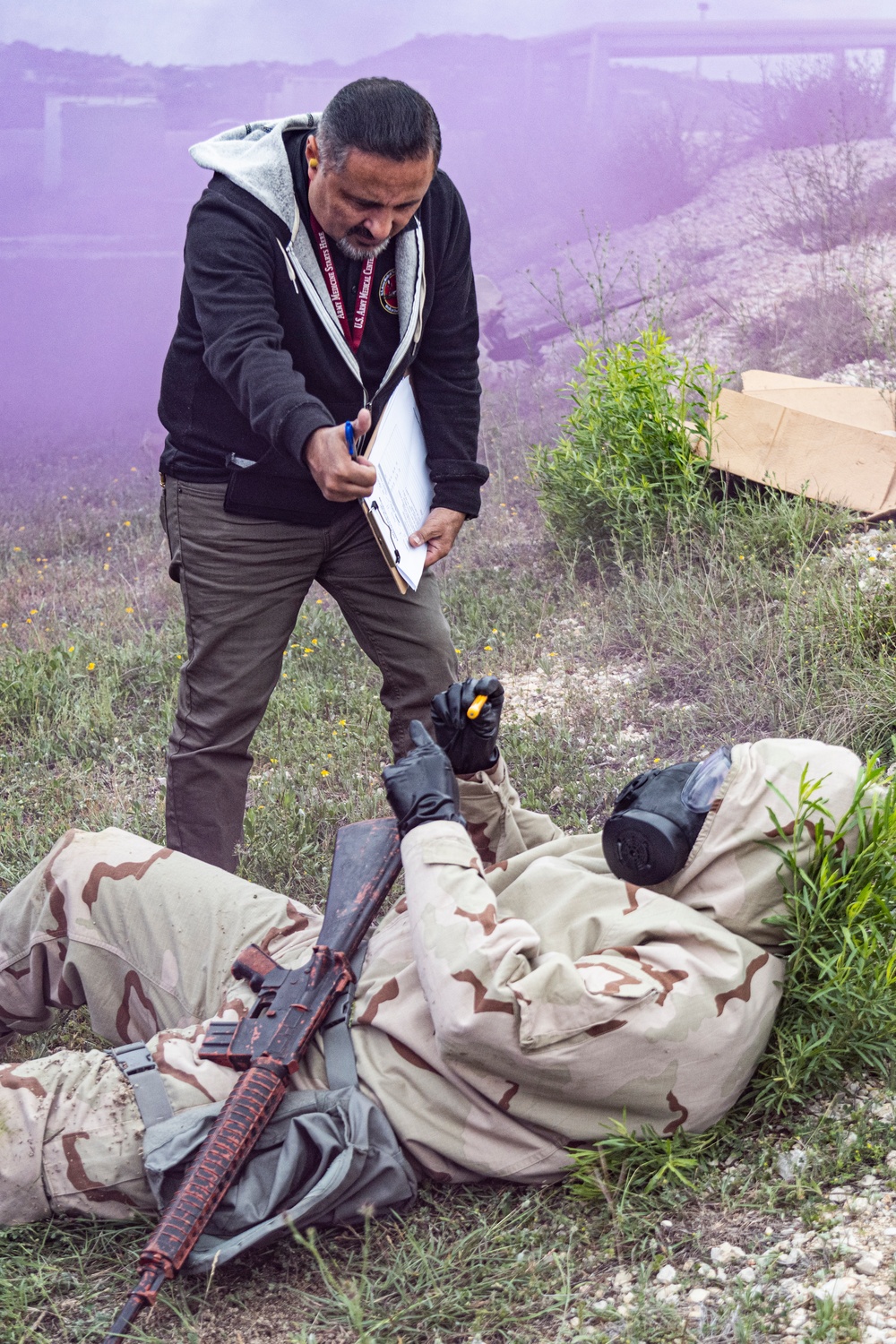 The Medical Test and Evaluation Activity test a redesigned medical auto-injector at Camp Bullis