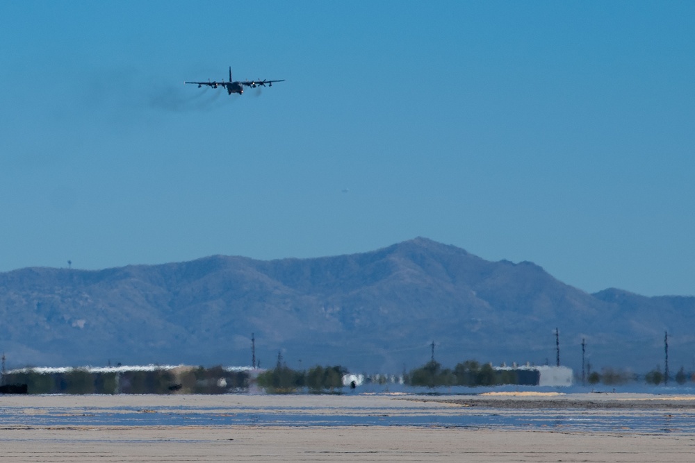 A ‘Talon Standard’ sendoff: 15th SOS crews deliver final MC-130H to boneyard