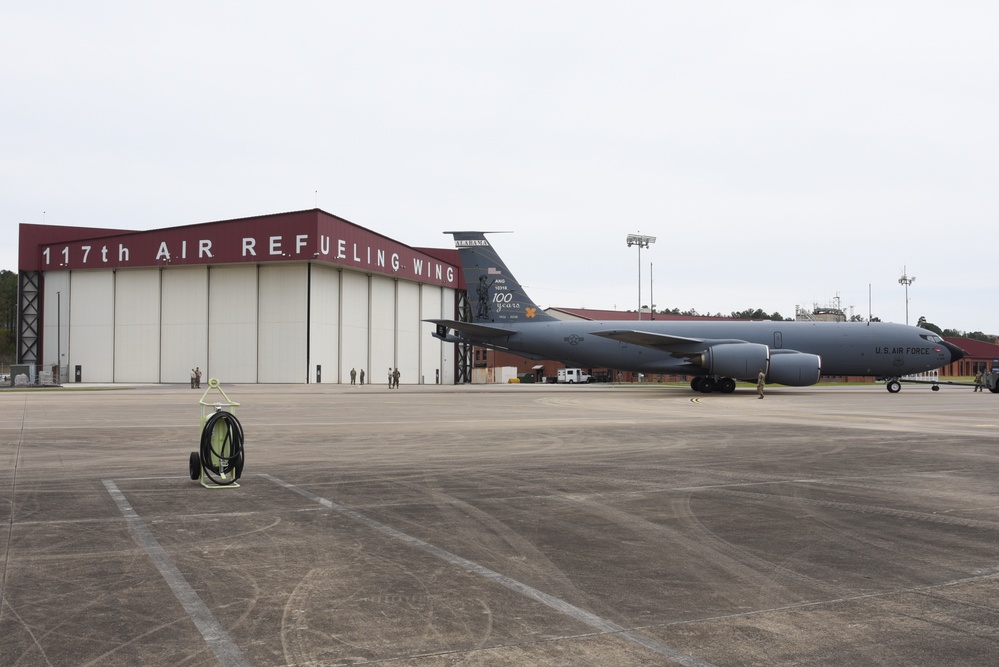 Towing a KC-135