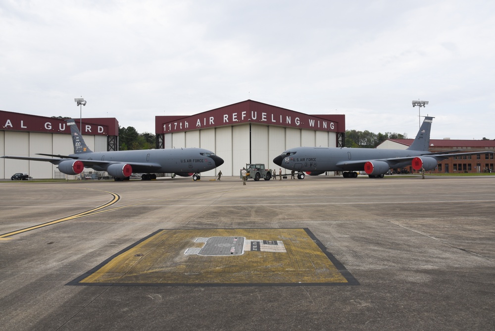 Towing a KC-135