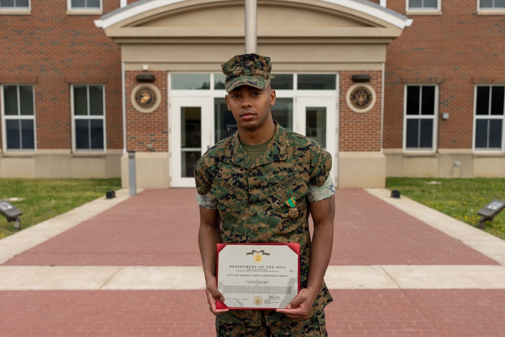 Marine Security Guard Marines receive a NAM for heroic acts