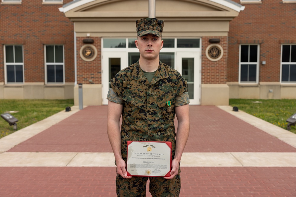 Marine Security Guard Marines receive a NAM for heroic acts