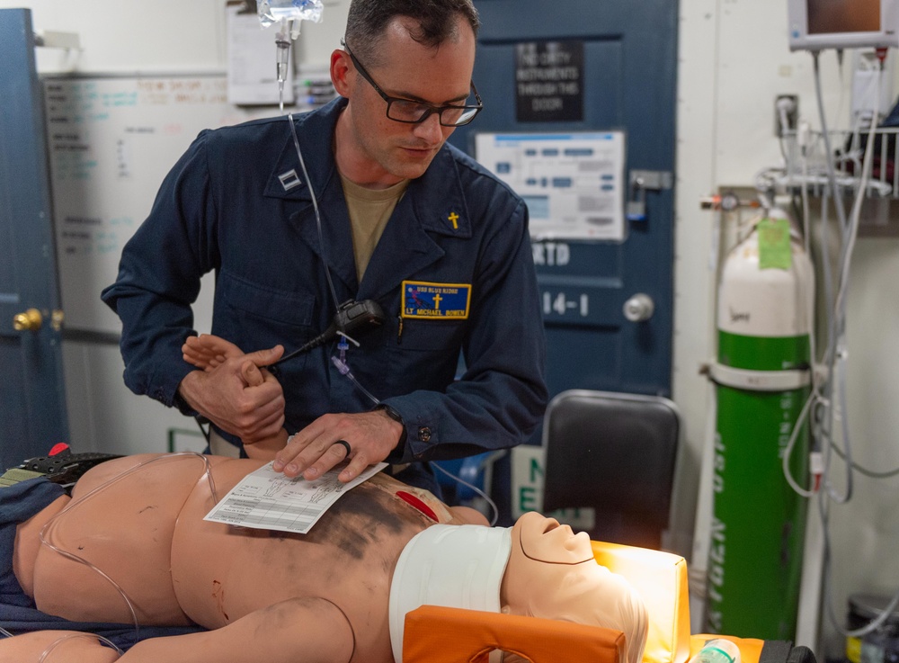 USS Blue Ridge Mass Casualty Drill