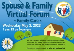 Family care-focused Spouse and Family Forum set for May 3