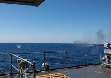 USS Carter Hall Conducts Live Fire Exercise