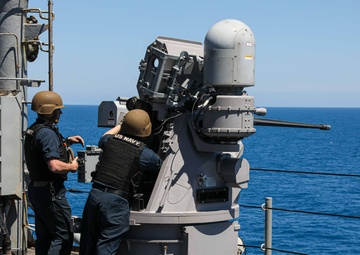 USS Carter Hall Conducts Live Fire Exercise