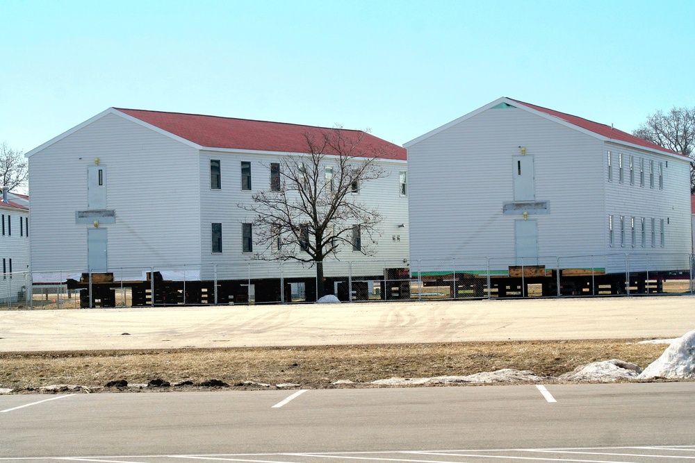 Contractor moves first two World War II-era barracks at Fort McCoy