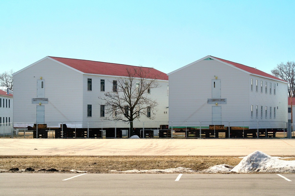 Contractor moves first two World War II-era barracks at Fort McCoy