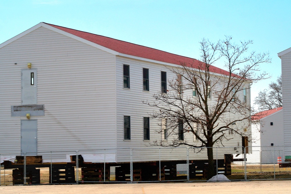 Contractor moves first two World War II-era barracks at Fort McCoy