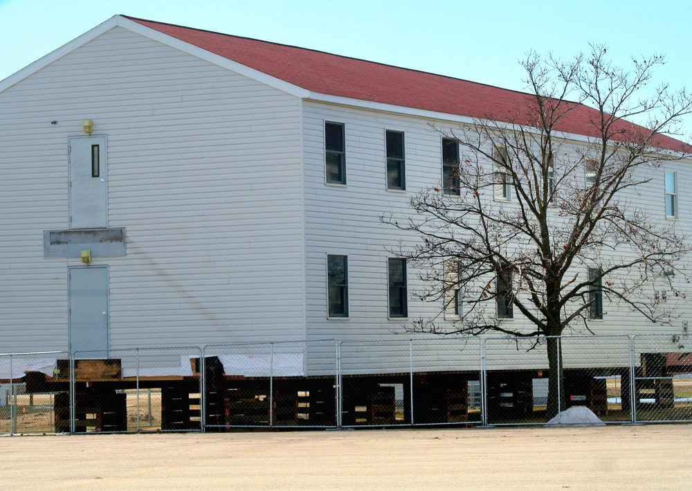 Contractor moves first two World War II-era barracks at Fort McCoy