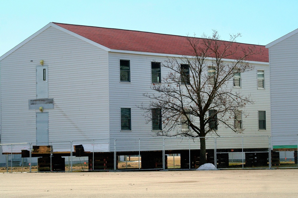 Contractor moves first two World War II-era barracks at Fort McCoy