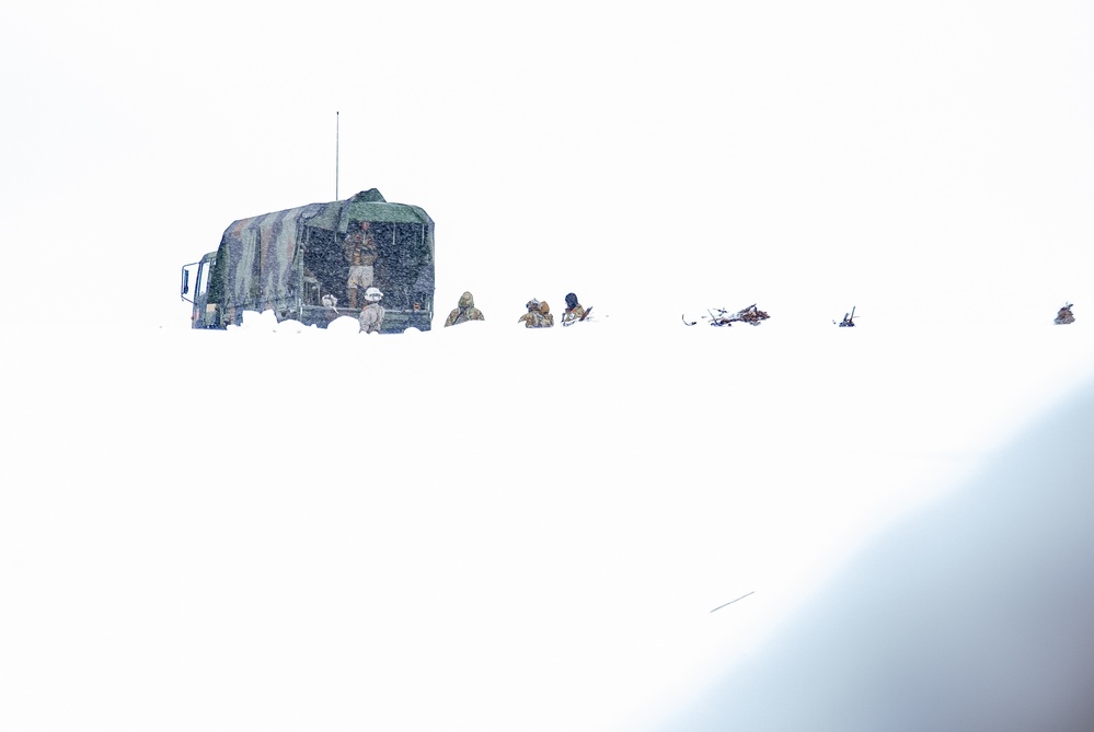 11th Airborne Division Soldiers prepare during JPMRC-AK 23-02