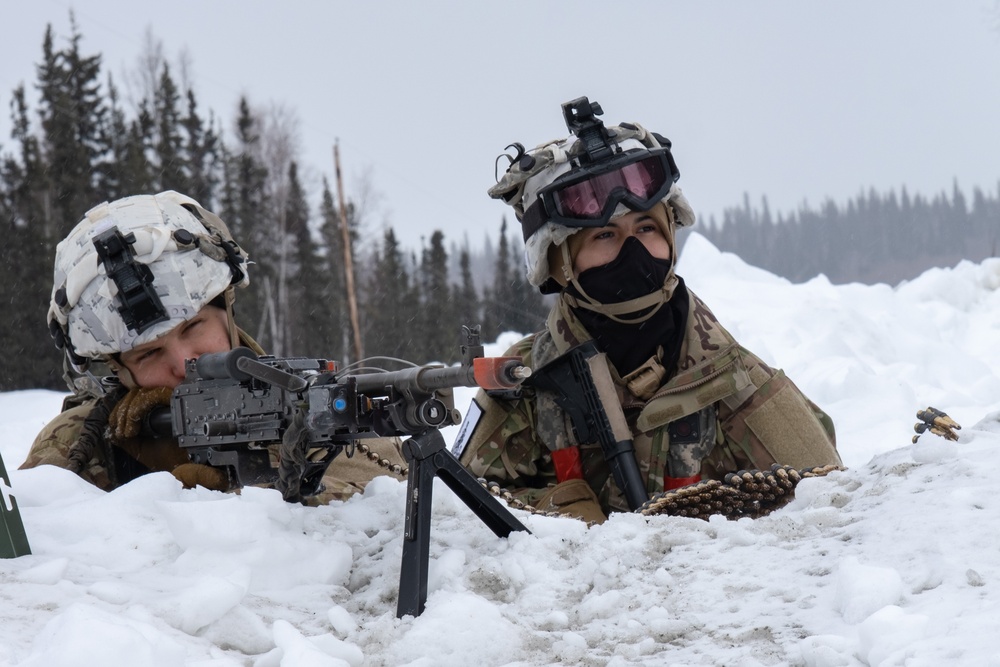 11th Airborne Division Soldiers on watch JPMRC-AK 23-02