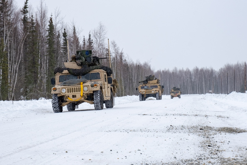 11th Airborne Division Soldiers on Patrol during JPMRC-AK 23-02