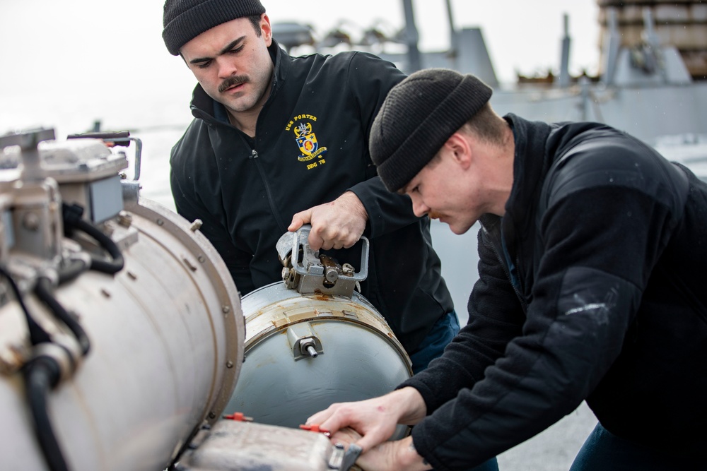 USS Porter Operates in the Baltic Sea