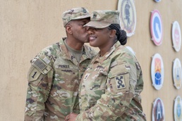 U.S. Army Reserve married couple deploys together