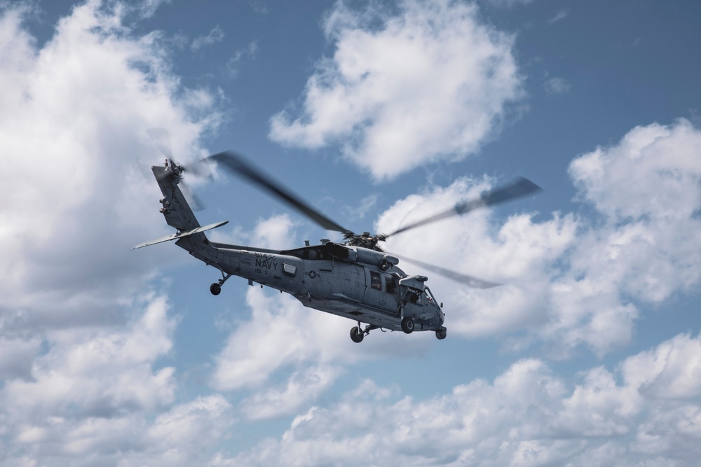 USS McFaul Conducts Flight Operations