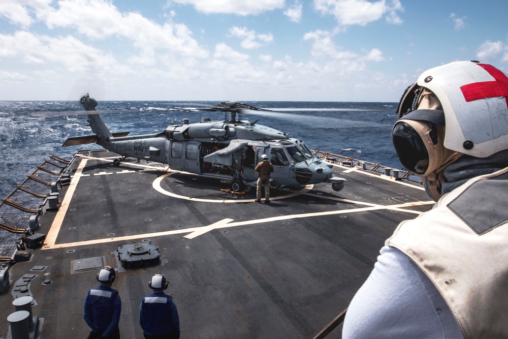 USS McFaul Conducts Flight Operations