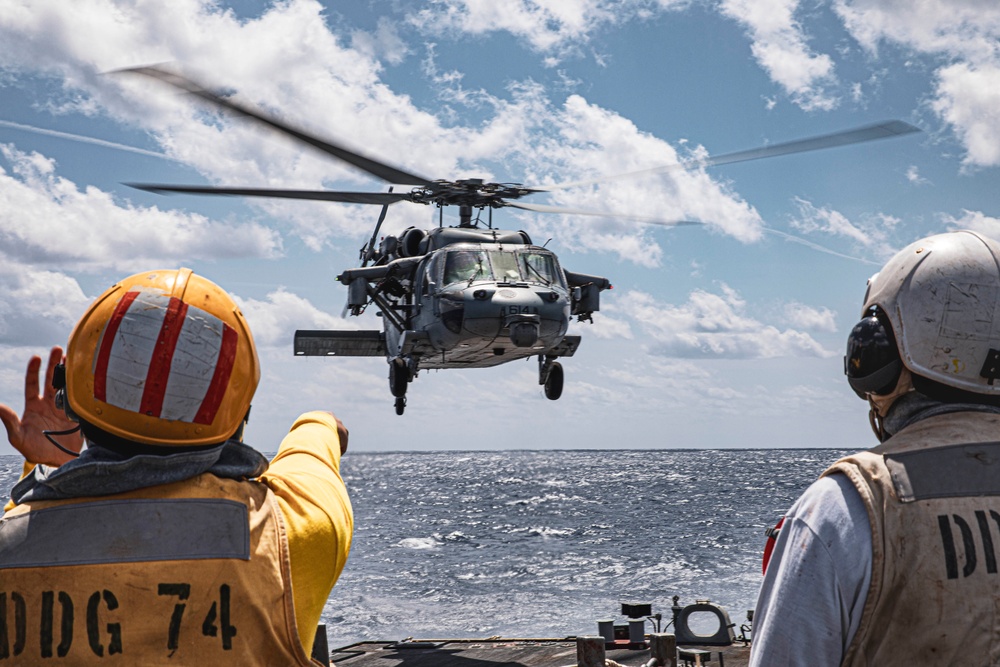 USS McFaul Conducts Flight Operations