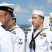 USS Tripoli C5I Department Conducts Dress White Uniform Inspection