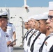 USS Tripoli C5I Department Conducts Dress White Uniform Inspection