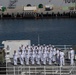 USS Tripoli C5I Department Conducts Dress White Uniform Inspection