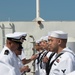 USS Tripoli C5I Department Conducts Dress White Uniform Inspection