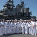 USS Tripoli C5I Department Conducts Dress White Uniform Inspection