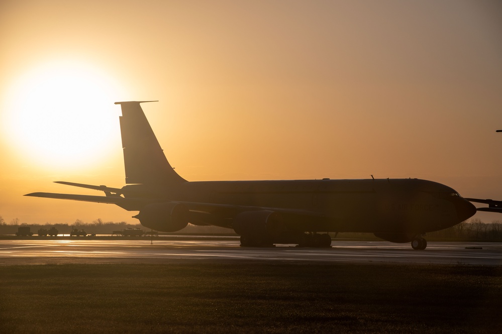 KC-135 on the flight line