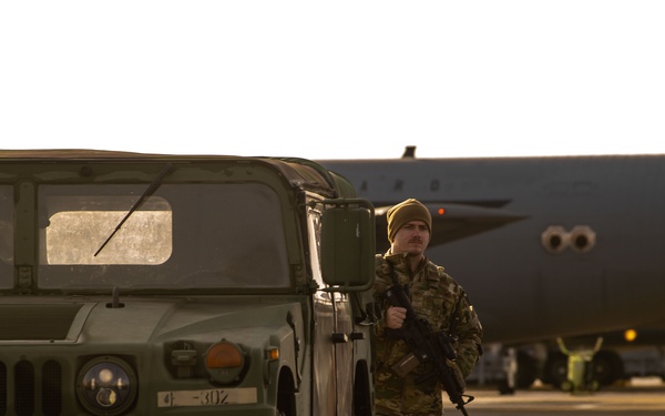 Security Forces guards the flight line