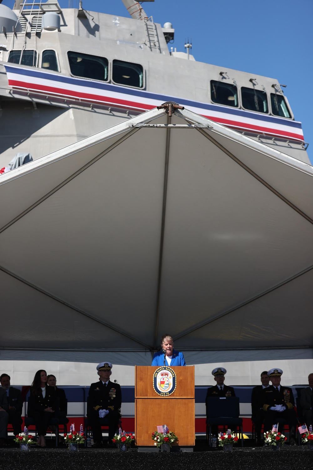 USS Santa Barbara (LCS32) Commissioned onboard Port Hueneme