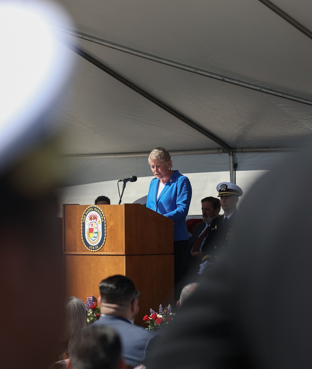 USS Santa Barbara (LCS32) Commissioned onboard Port Hueneme