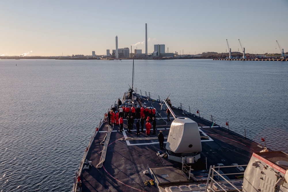 USS Porter Arrives in Kalundborg, Denmark