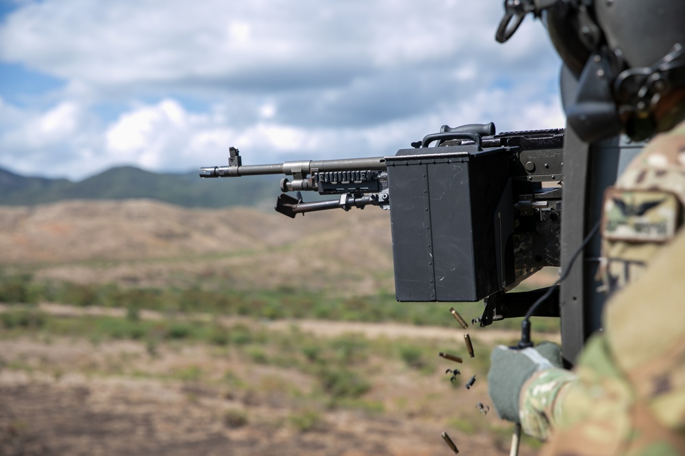 A Co. 1-169th Aviation Regiment Conducts Aerial Gunnery at Camp Santiago, Puerto Rico