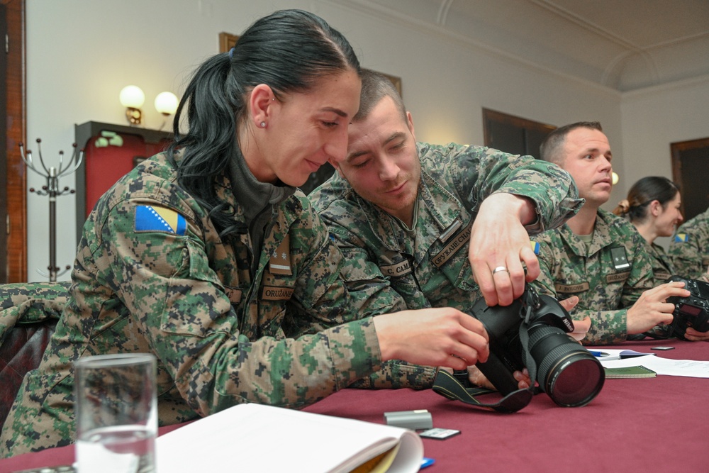 Ready, Frame, Capture: MDNG conducts public affairs workshop for Armed Forces of Bosnia and Herzegovina