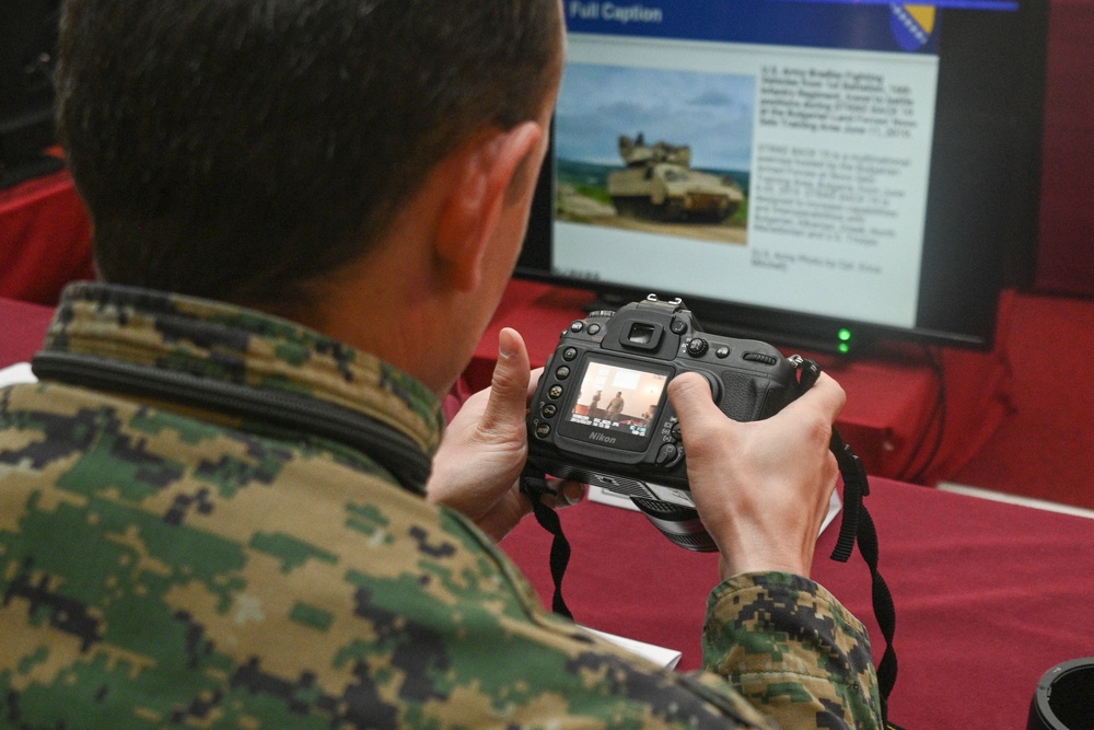 Ready, Frame, Capture: MDNG conducts public affairs workshop for Armed Forces of Bosnia and Herzegovina