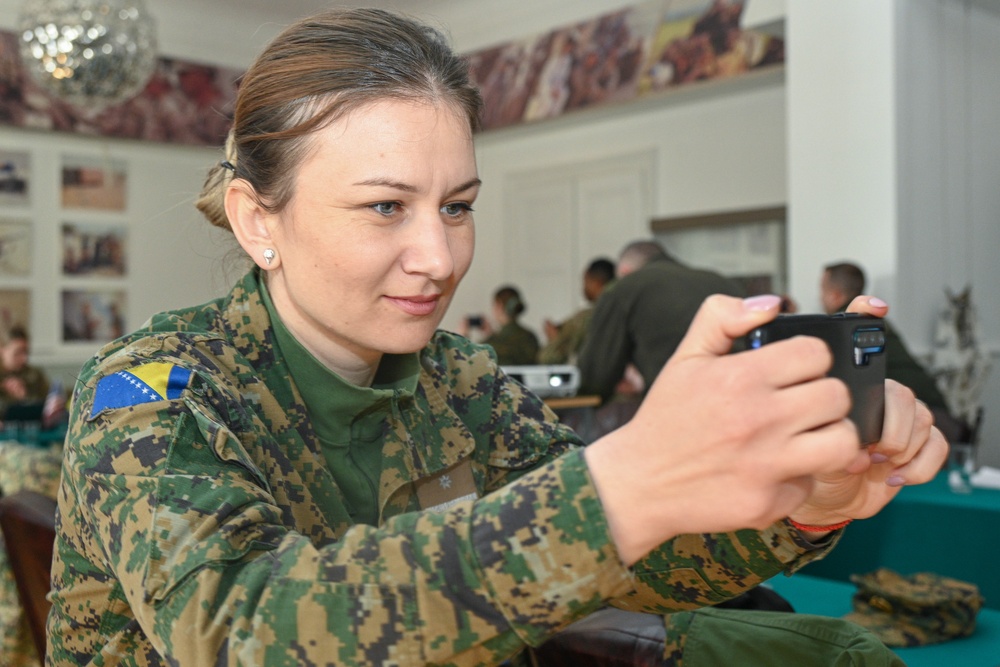 Ready, Frame, Capture: MDNG conducts public affairs workshop for Armed Forces of Bosnia and Herzegovina