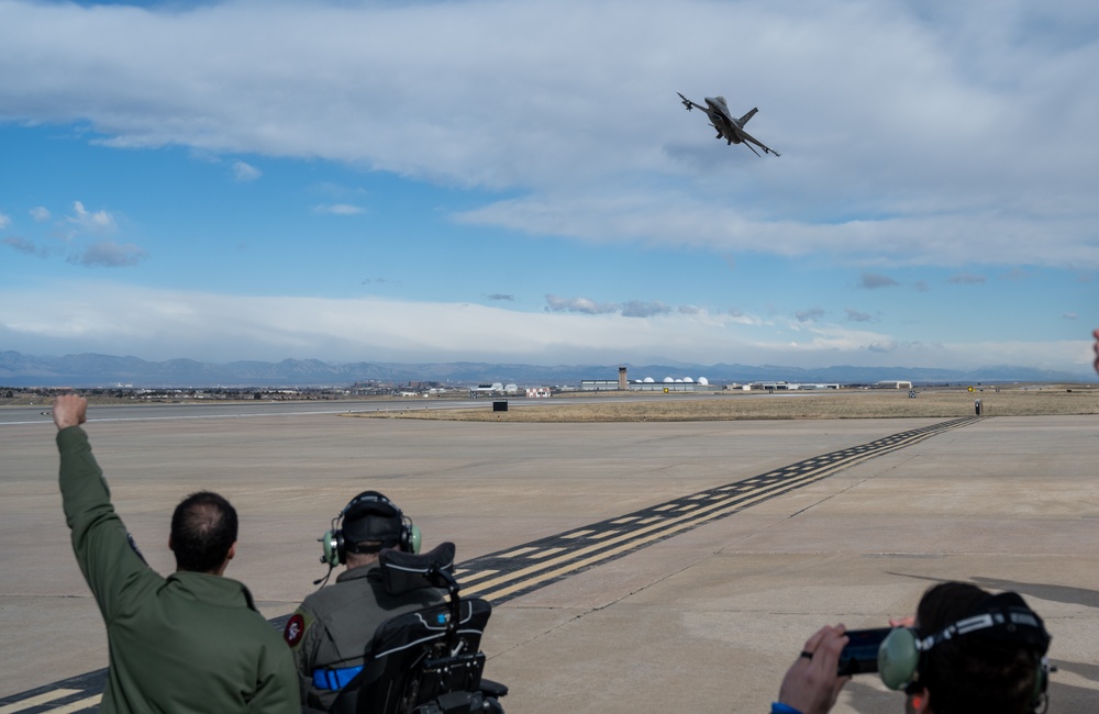 &quot;Top Gun&quot; Make-A-Wish Colorado collaboration with Buckley Space Force Space