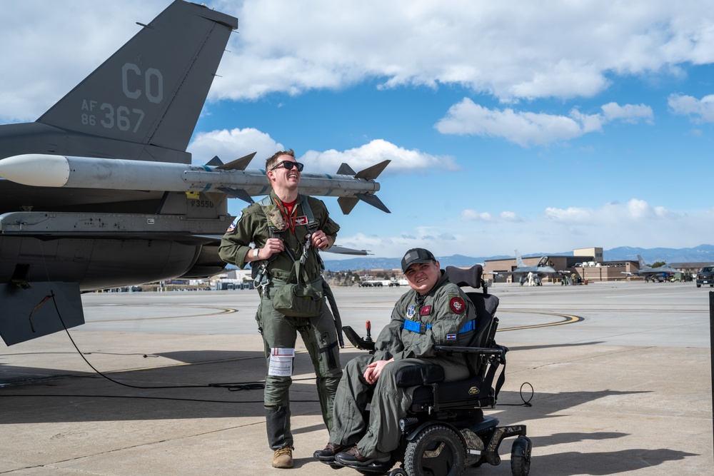 &quot;Top Gun&quot; Make-A-Wish Colorado collaboration with Buckley Space Force Space