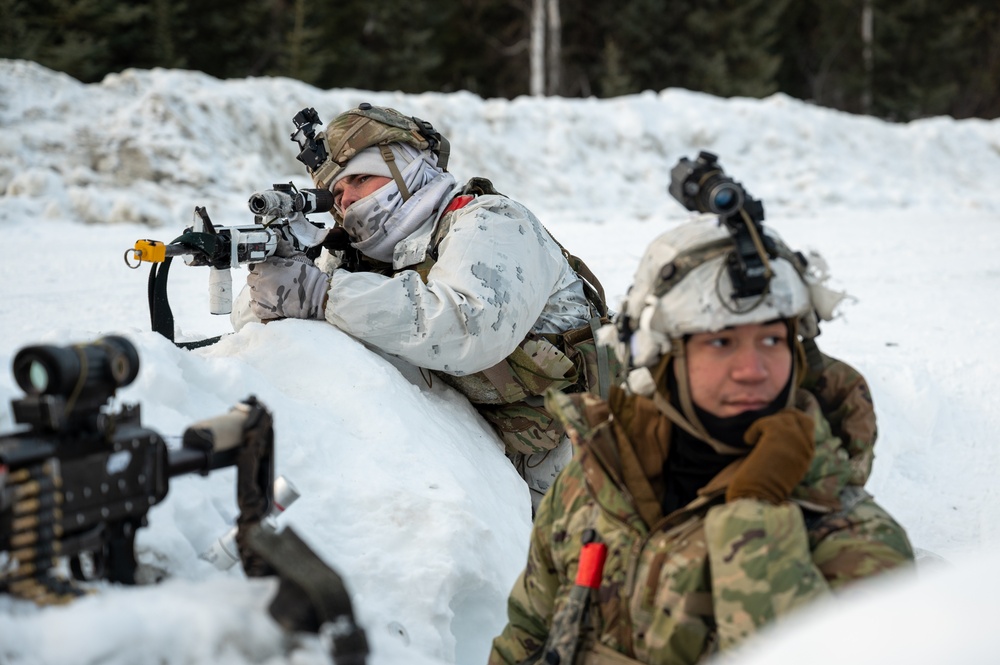 11th Airborne Division Soldiers clash at JPMRC-AK 23-02