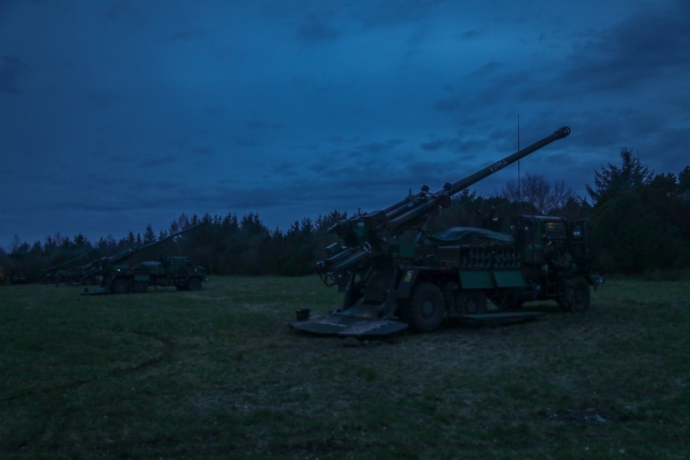French soldiers conduct howitzer live fire during Dynamic Front 23