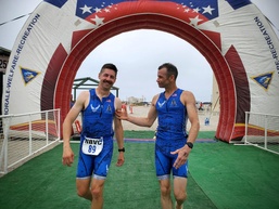 U.S. Air Force triathletes complete Armed Forces Triathlon Championship