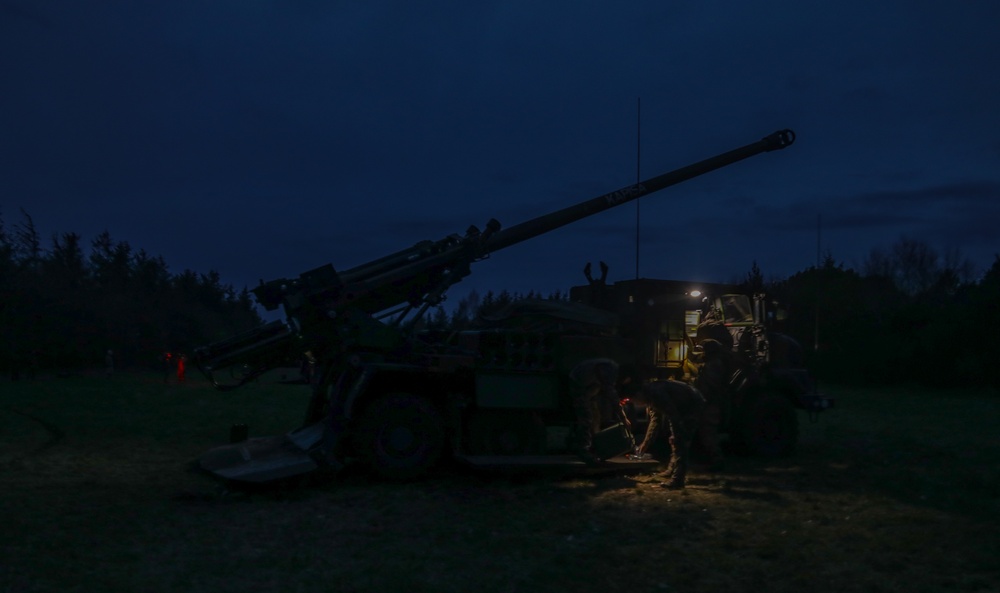 French soldiers conduct howitzer live fire during Dynamic Front 23