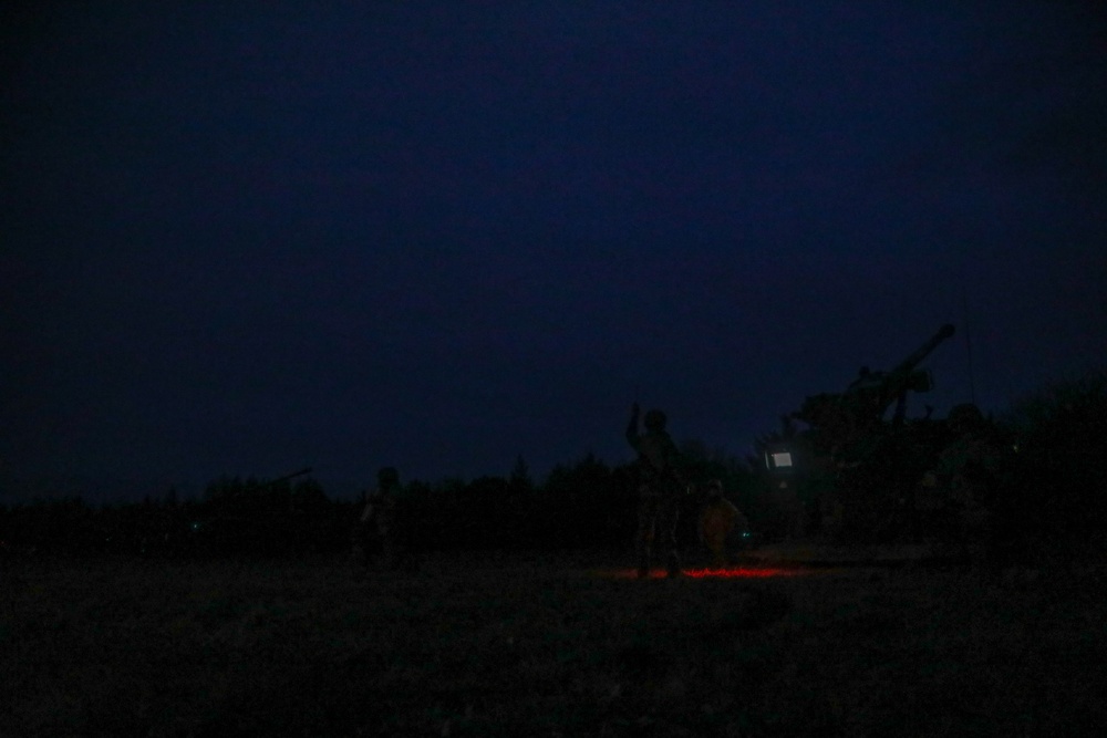 French soldiers conduct howitzer live fire during Dynamic Front 23