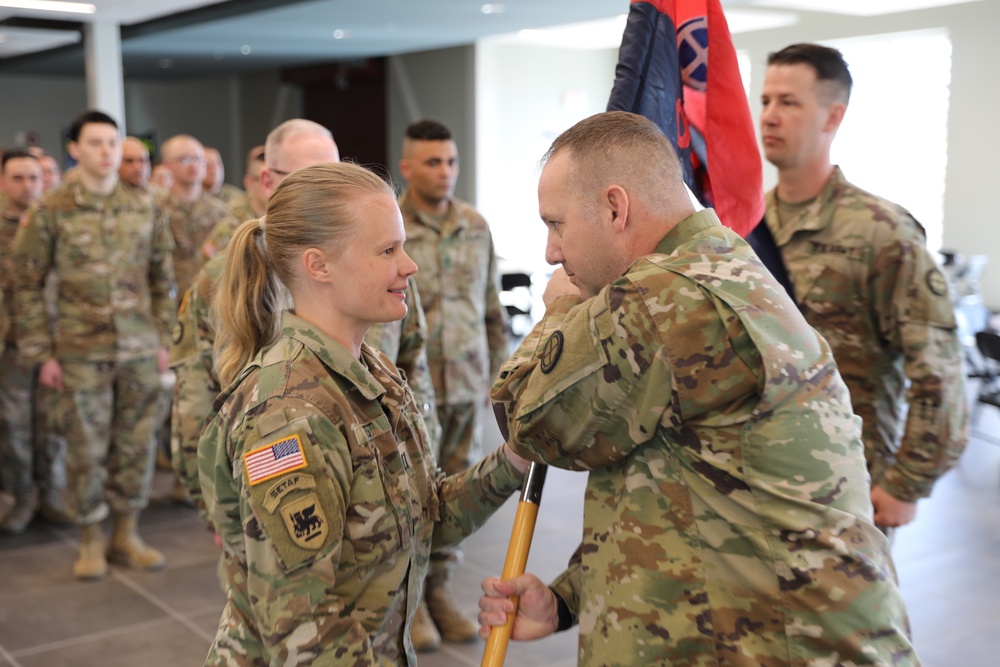 Capt. Frost assumes command of Division Headquarters &amp; Headquarters Company