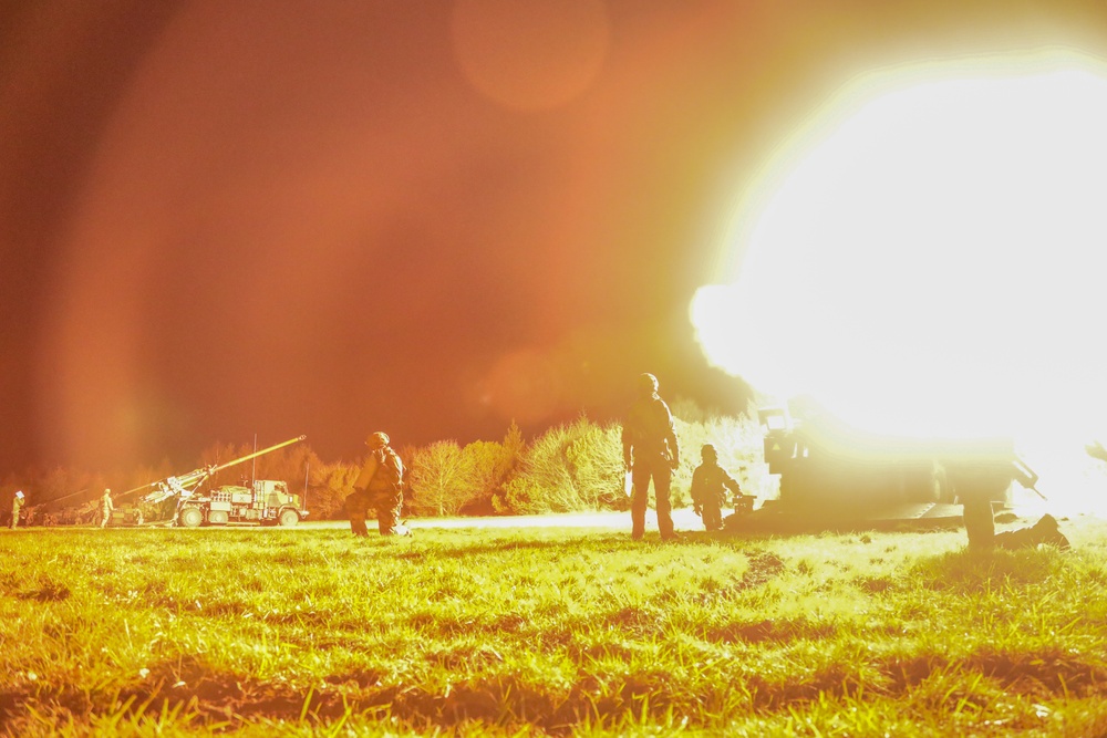 French soldiers conduct howitzer live fire during Dynamic Front 23