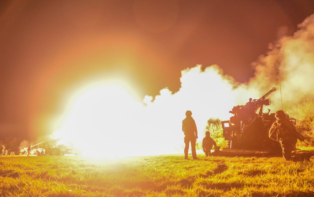 French soldiers conduct howitzer live fire during Dynamic Front 23