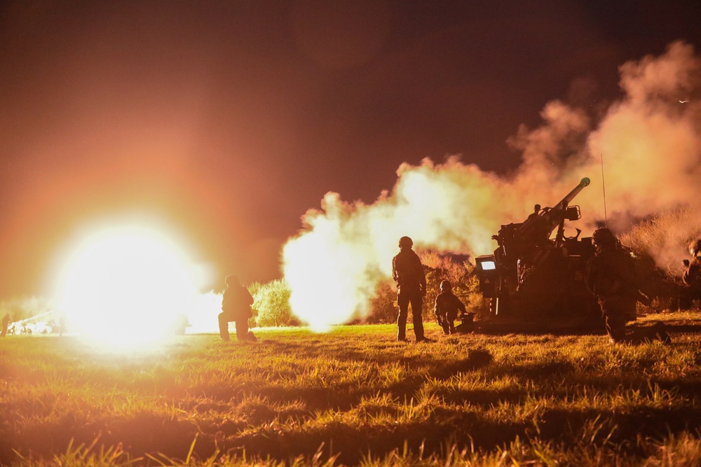 French soldiers conduct howitzer live fire during Dynamic Front 23