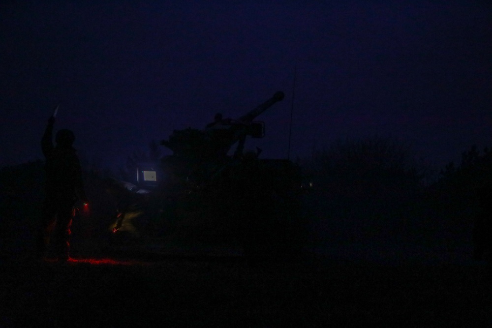 French soldiers conduct howitzer live fire during Dynamic Front 23
